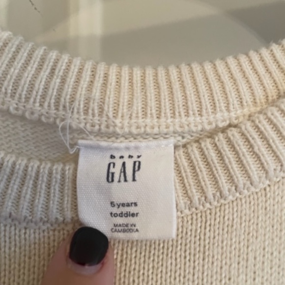 Baby Gap Cotton Dress, White Top, Pink Plaid Skirt Size 5 yrs - Picture 2 of 5